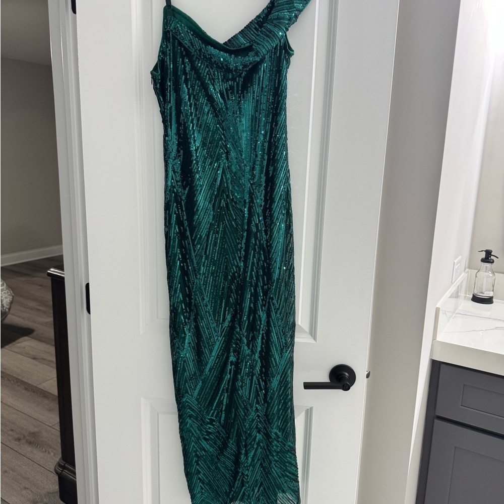 SHEIN Teal Dress - Picture 2 of 3